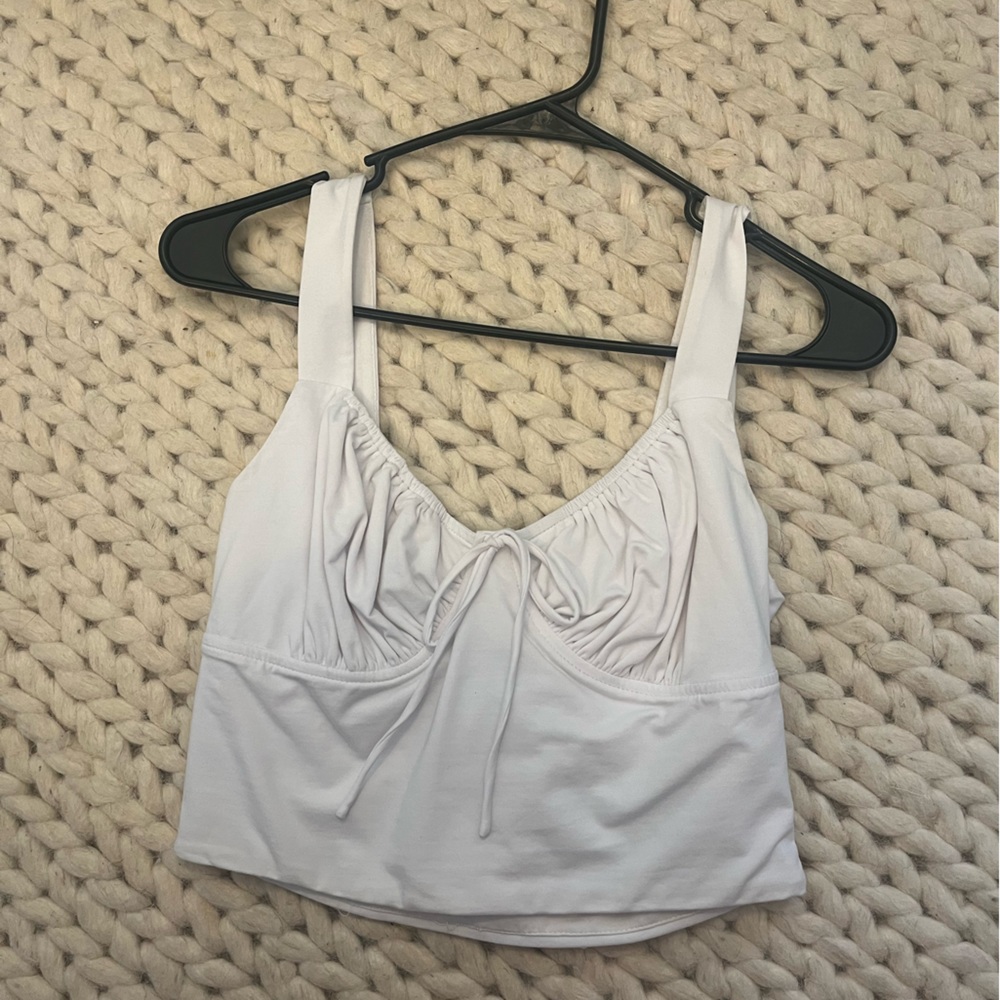 White cropped tank Cotton Candy LA